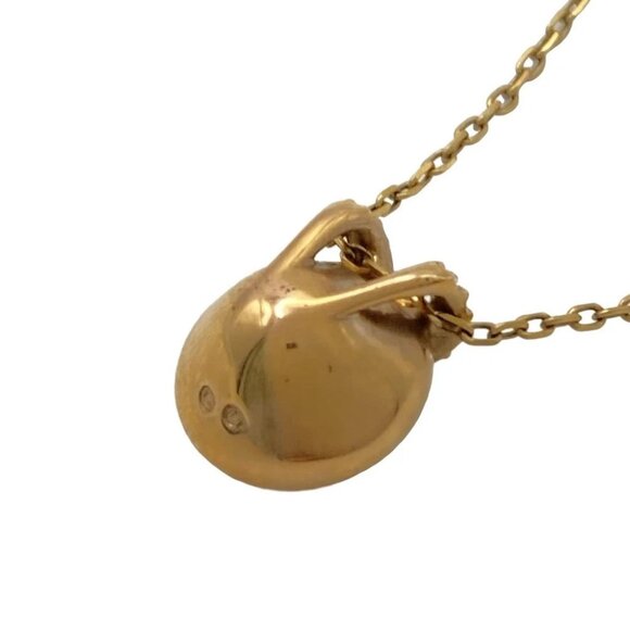 Auth SWAROVSKI - Gold Clear Hardware Swarovski Crystal Necklace - Picture 3 of 4